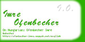 imre ofenbecher business card